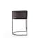 Manhattan Comfort Cosmopolitan Counter Stool in Pebble and Black, PK3 3-CS008-PE - alternate 2